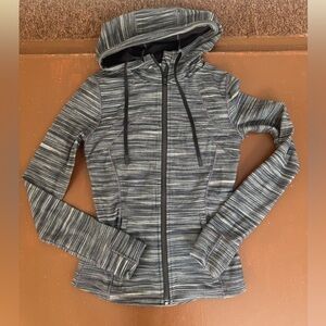 Lululemon Athletica Black and Gray Hooded Define Jacket - Women’s Size 6